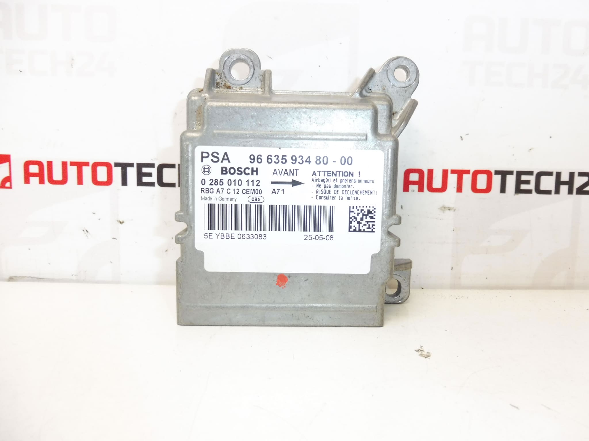 Bosch Peugeot 207 turvatyynyyksikkö 9663593480 0285010112 654664