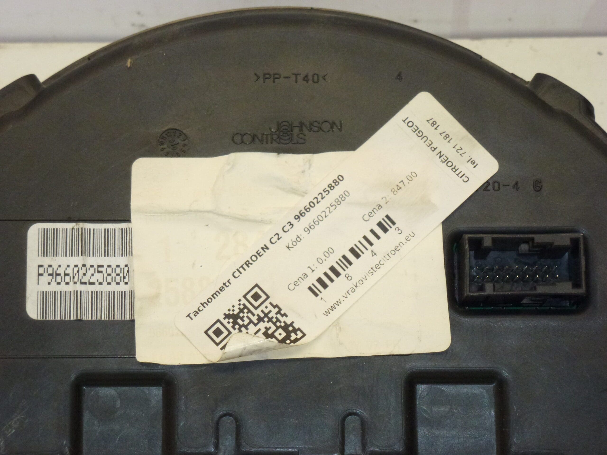 Nopeusmittari Citroën C2 C3 9660225880 6105WL - Image 2