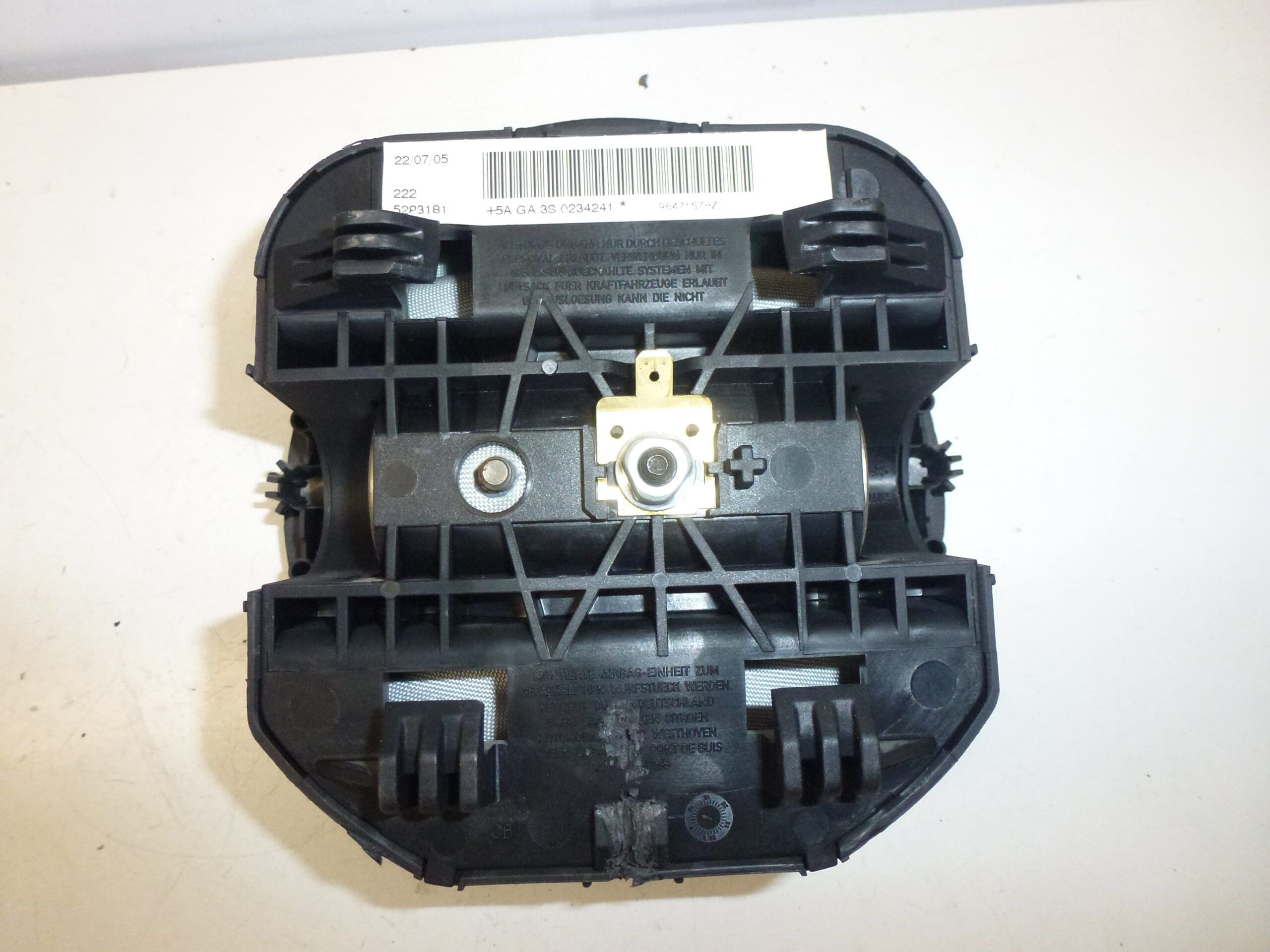 Ilmatäyte ohjauspyörään Citroën C4 96471578ZD 4112HF - Image 2