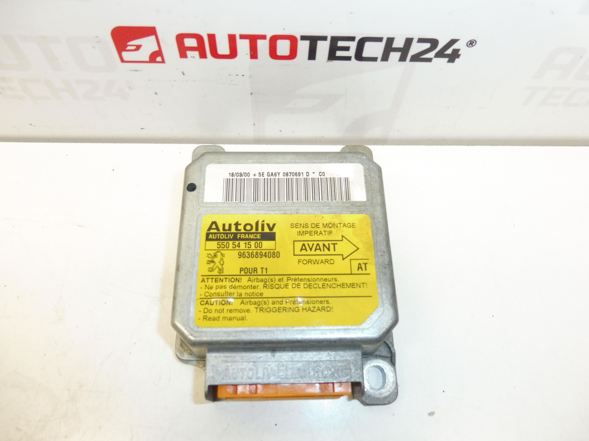 Peugeot 206 turvatyynyyksikkö 9636894080 6545GJ