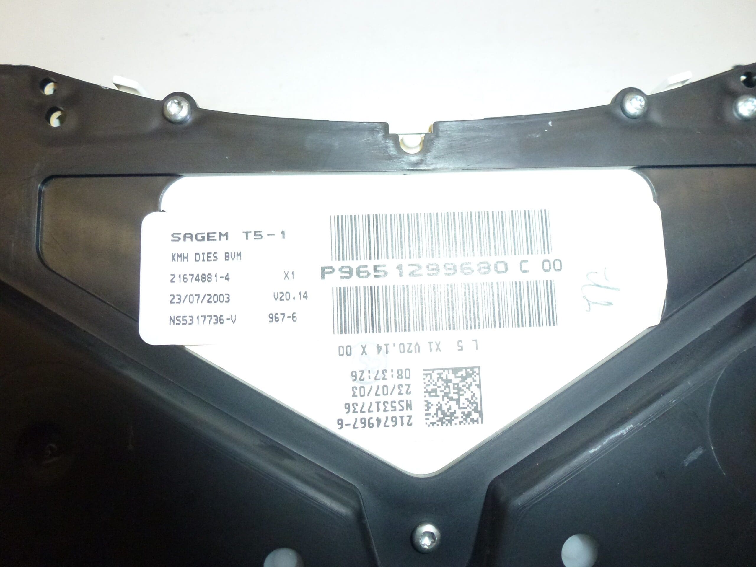 Nopeusmittari Peugeot 307 168 tuhat km 9651299680 6104ZS