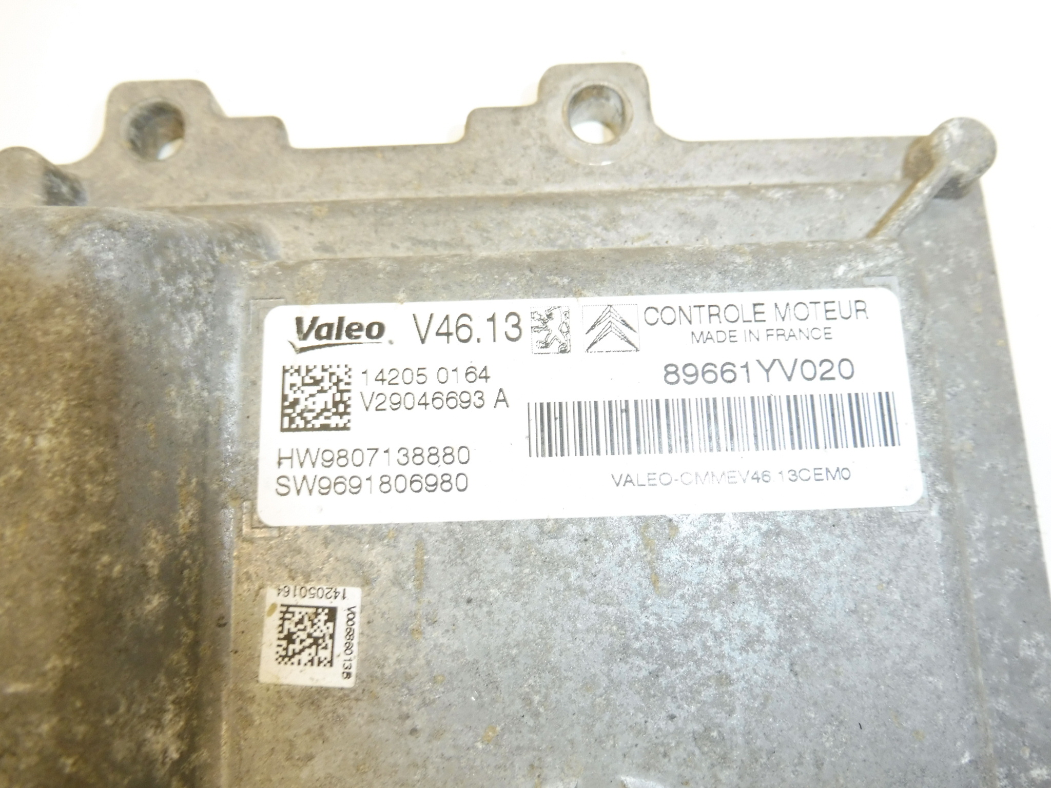 Ohjausyksikkö Valeo V46.13 Citroën Peugeot 9807138880 9691806980 9691682380