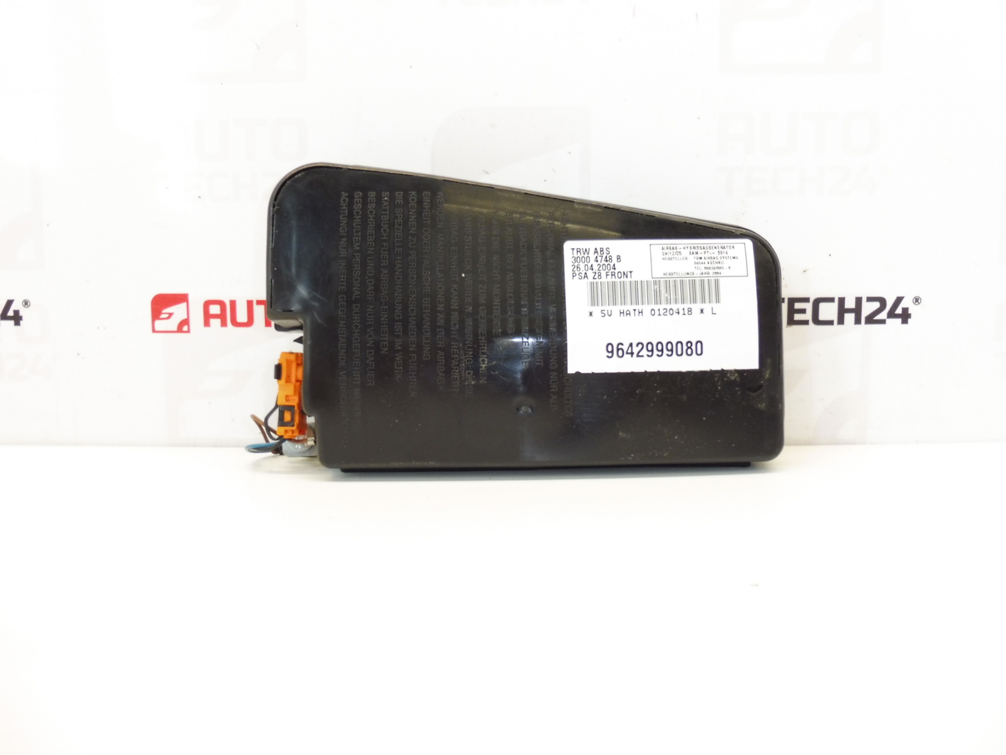 Vasen etuistuimen turvatyyny Peugeot 607 9642999080 30004750 8216L3