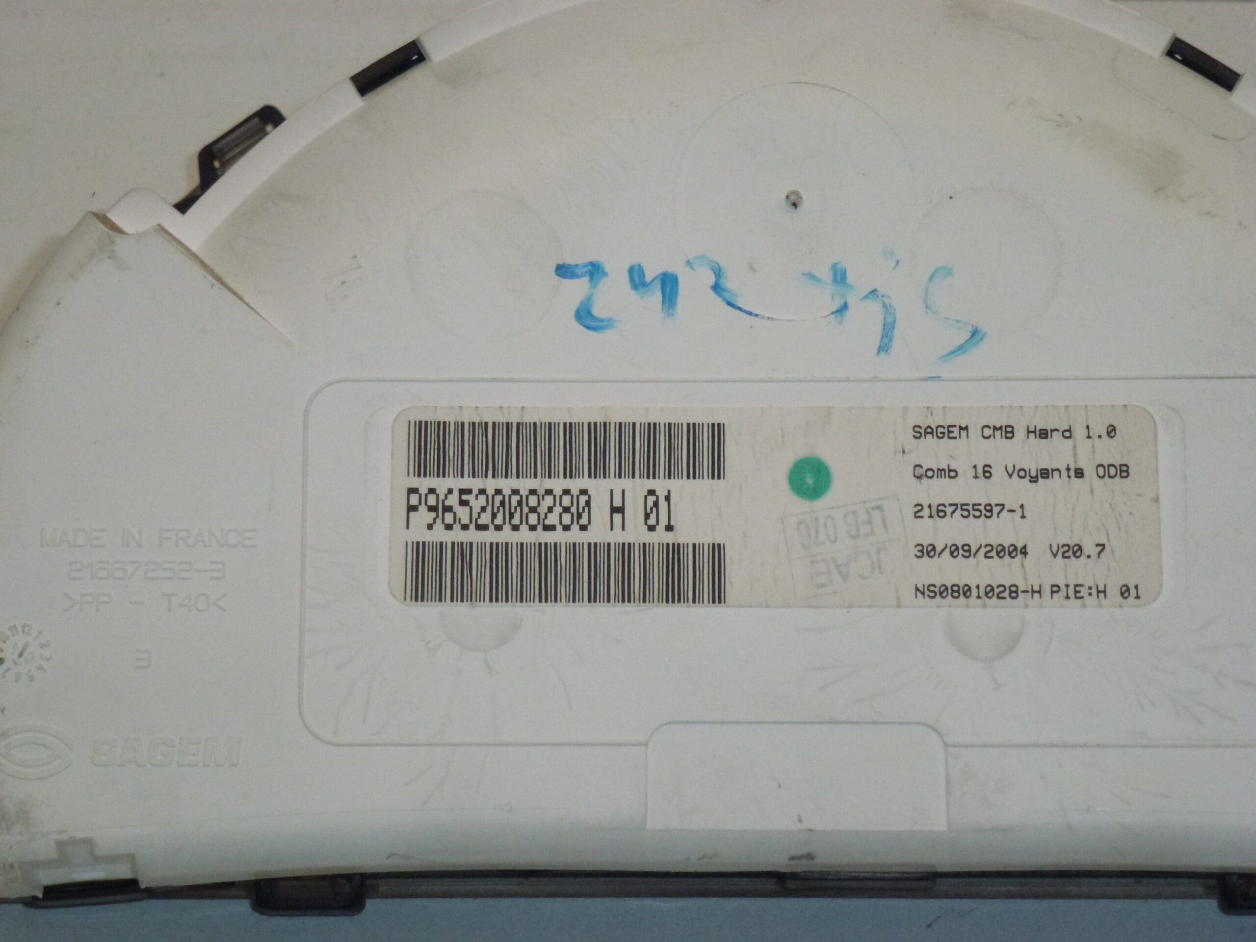 Nopeusmittari Citroën C2 C3 242000 km 9652008280 6105EV