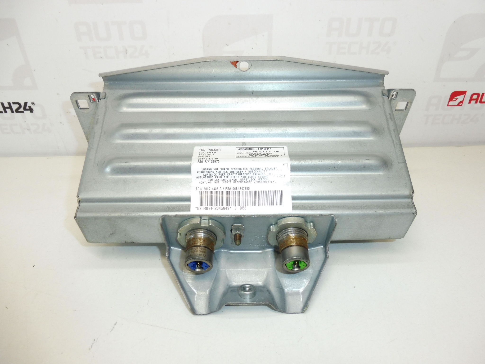 Turvatyyny etumatkustajan Citroën C4 Picasso 9654247280 8216NT