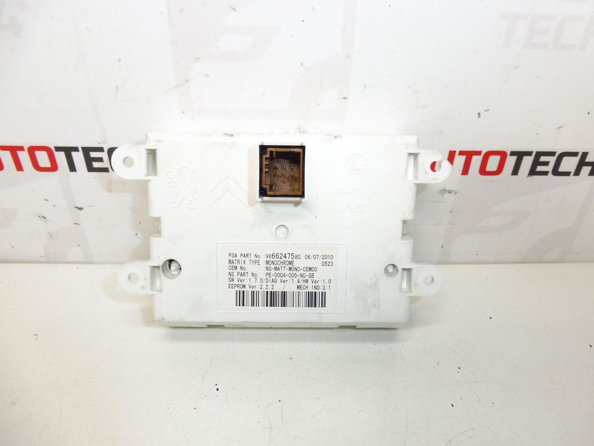 Monitoiminäyttö Peugeot 3008 5008 9666247580 9808993180 6593G1