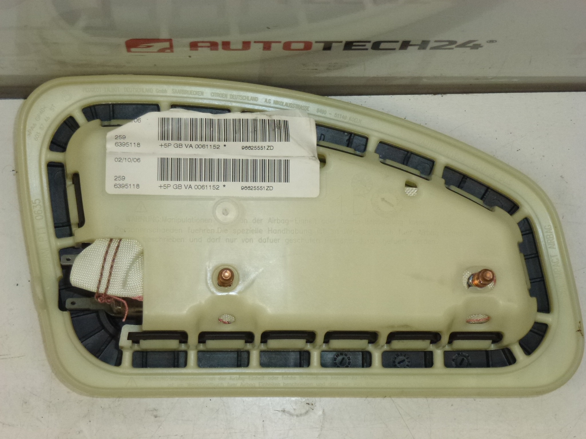 Oikean istuimen turvatyyny Peugeot 407 96439583ZD 96625551ZD 8216QL