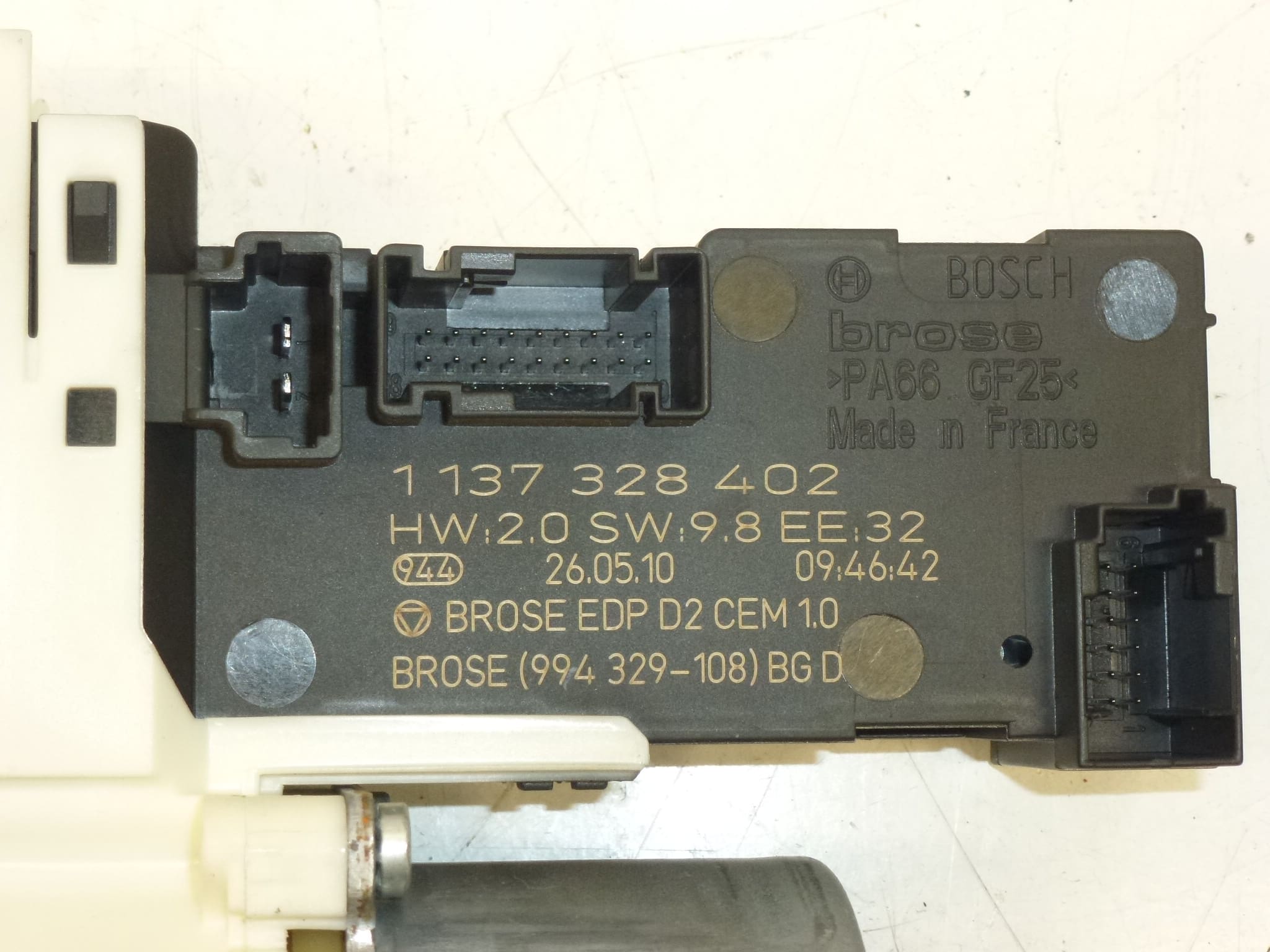 Oikean ikkunan moottori Peugeot 407 9663036380 9222Y8