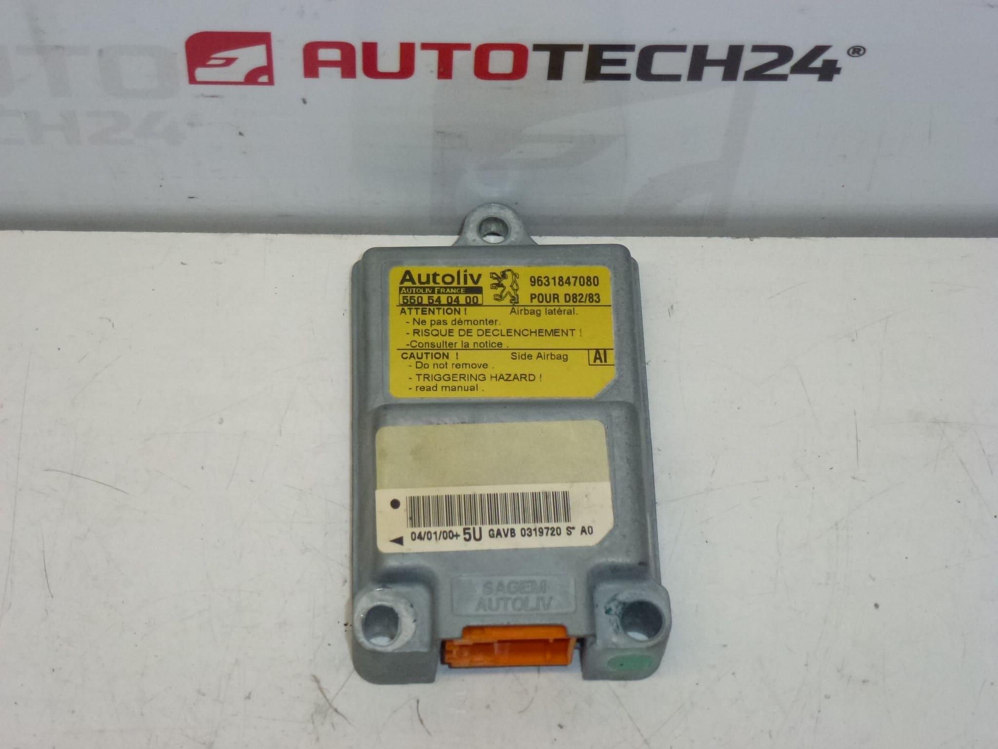 Citroën Peugeot sivuturvatyynyyksikkö 9631847080 550540400