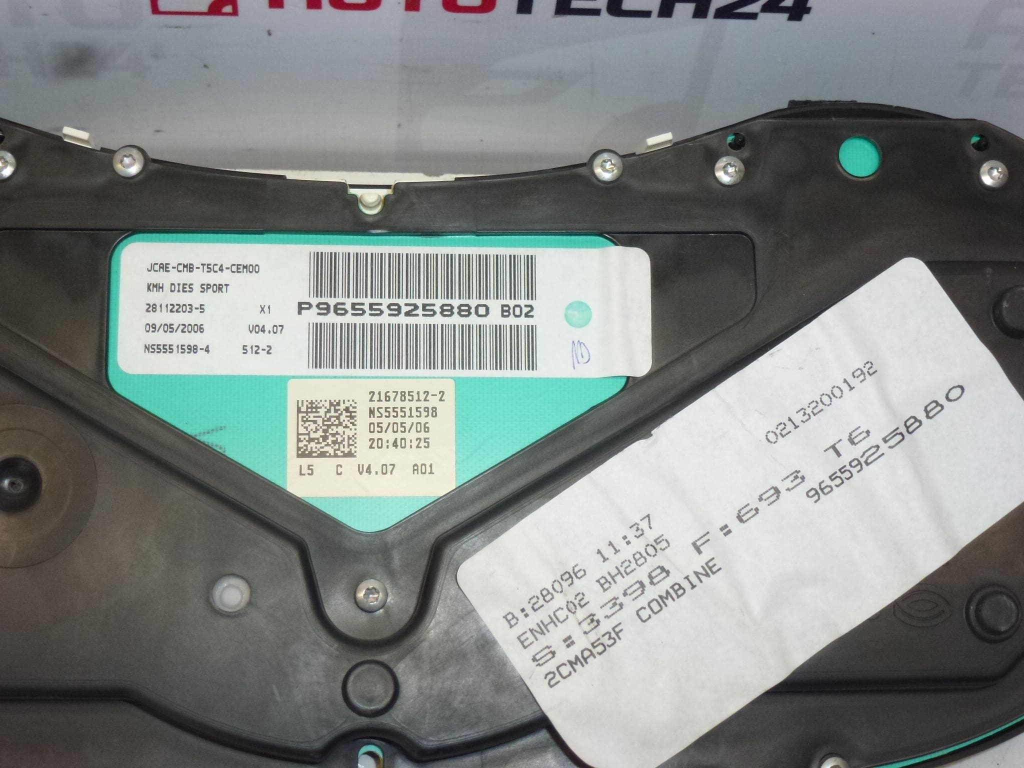 Nopeusmittari Peugeot 307 II ajettu 239000 km 9655925880