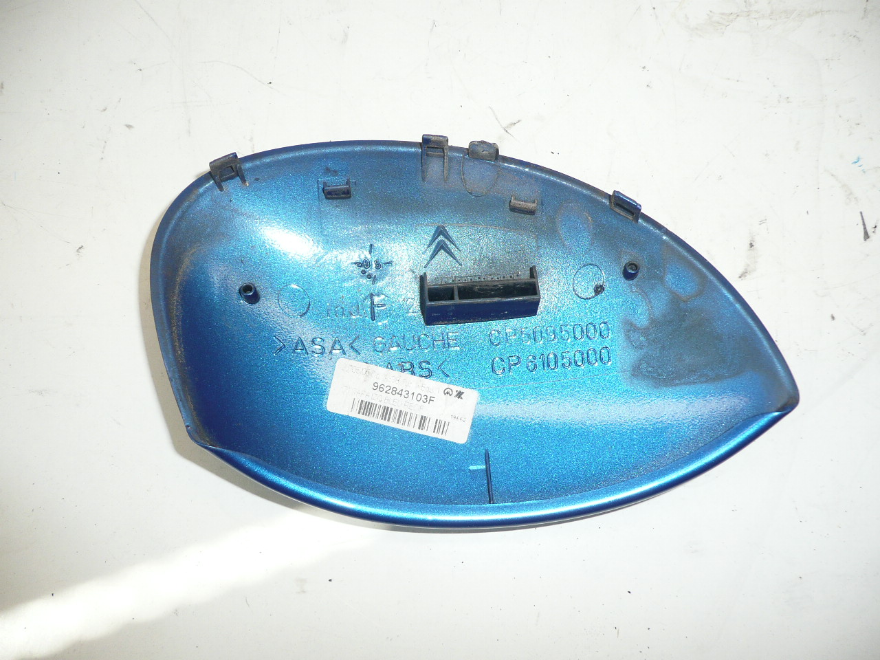 Vasen peilin kansi Peugeot 206 KMF 962843103F 815242