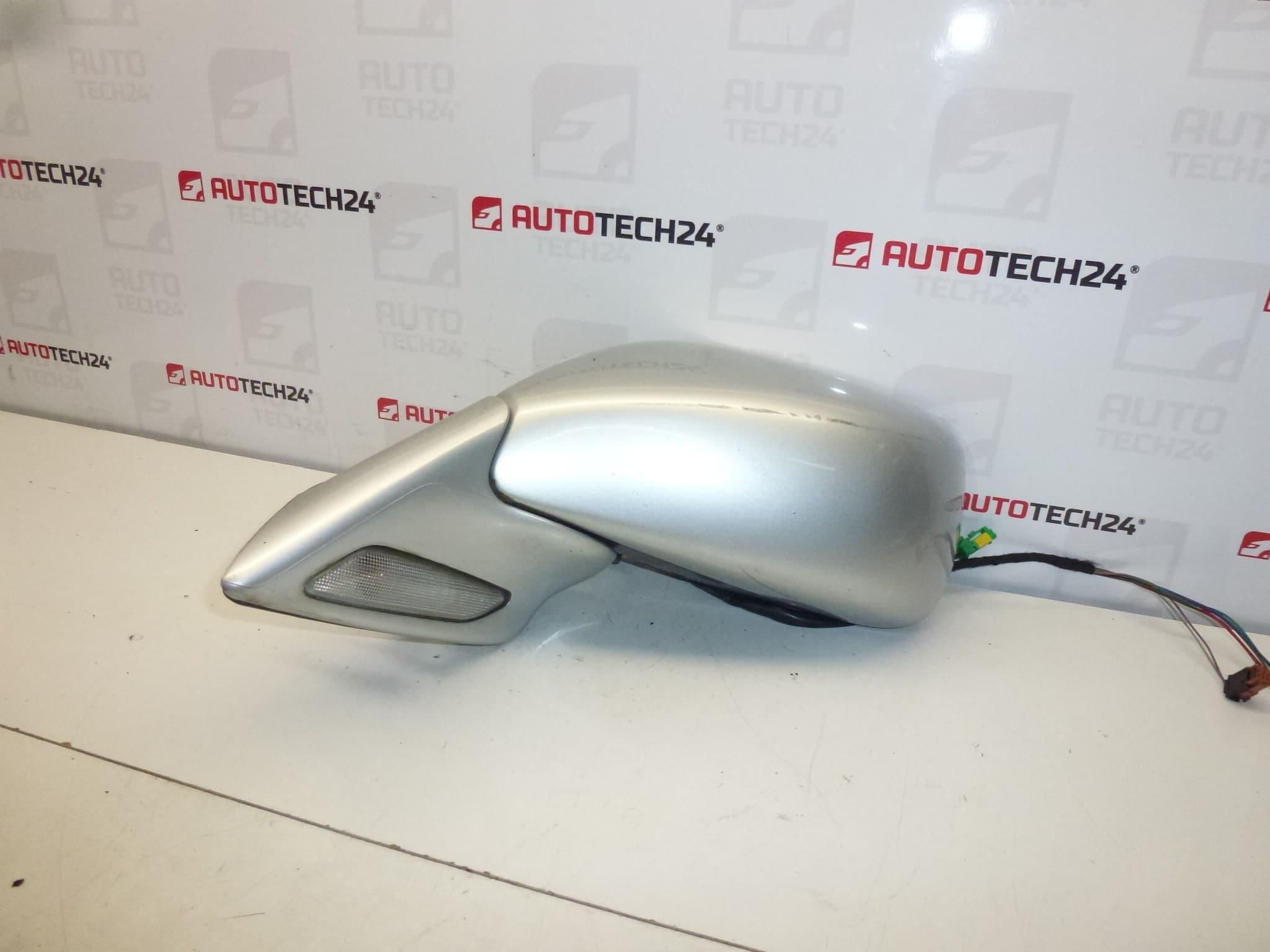 Vasen sähköisesti taittuva taustapeili harmaa EZRC Citroën C8 8153FS