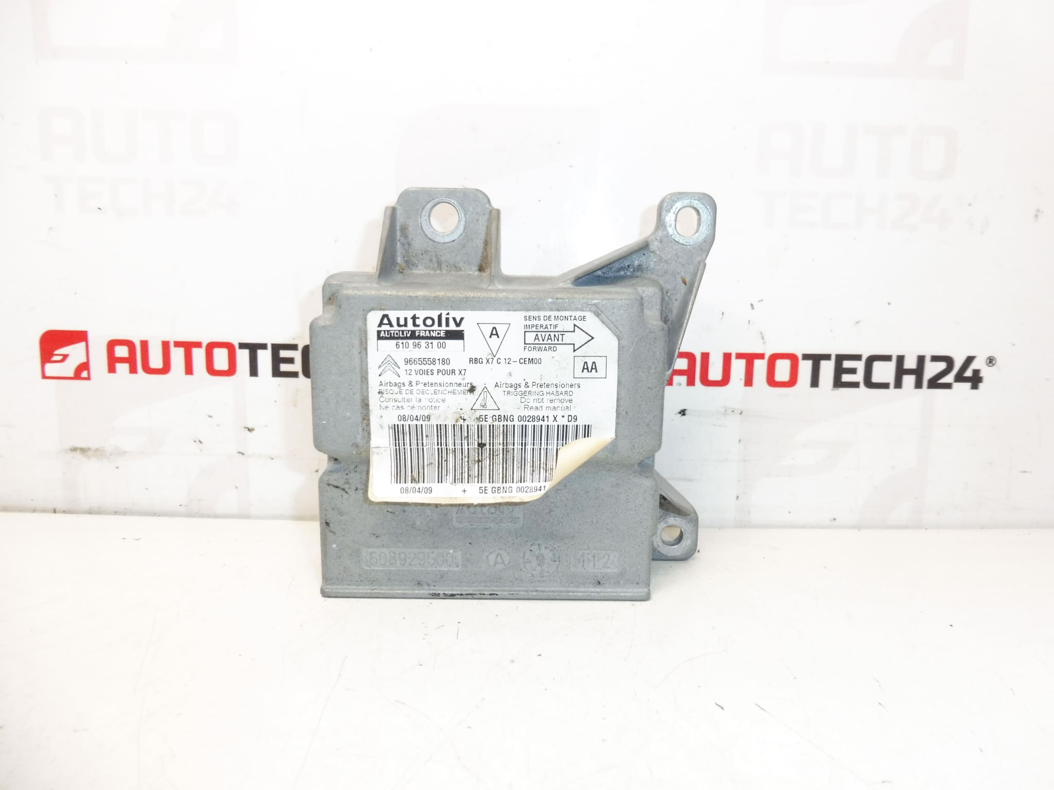 Citroën C5 X7 9665558180 610963100 turvatyynyt