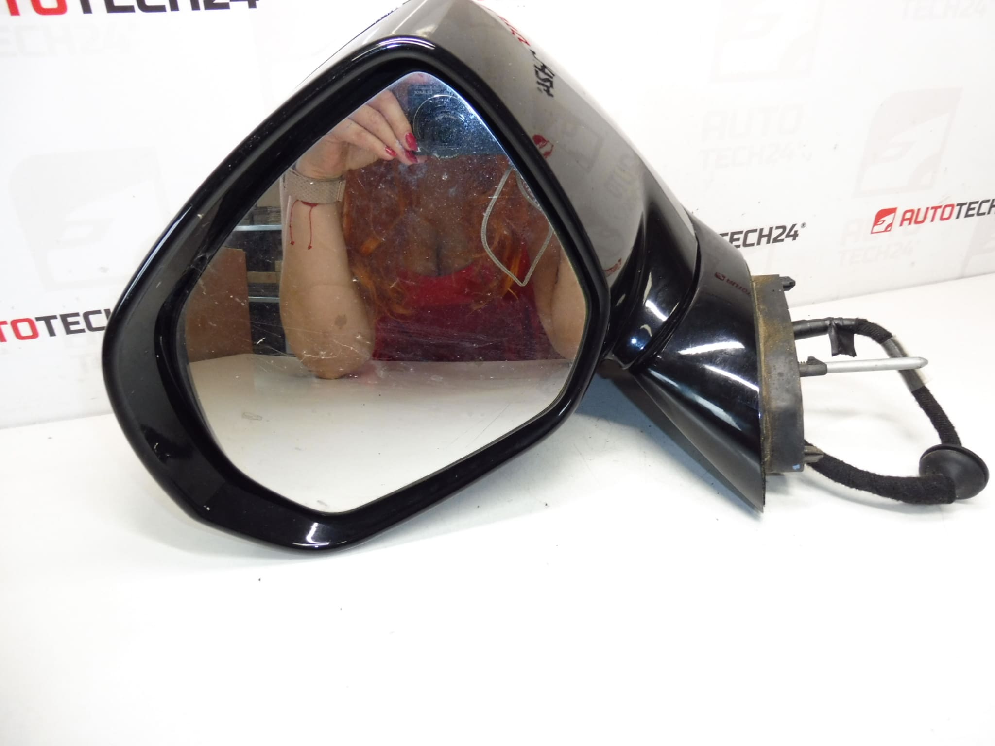 Käytetty vasen sivupeili, kromattu, Citroën C3 Picasso 1609347480 - Image 2