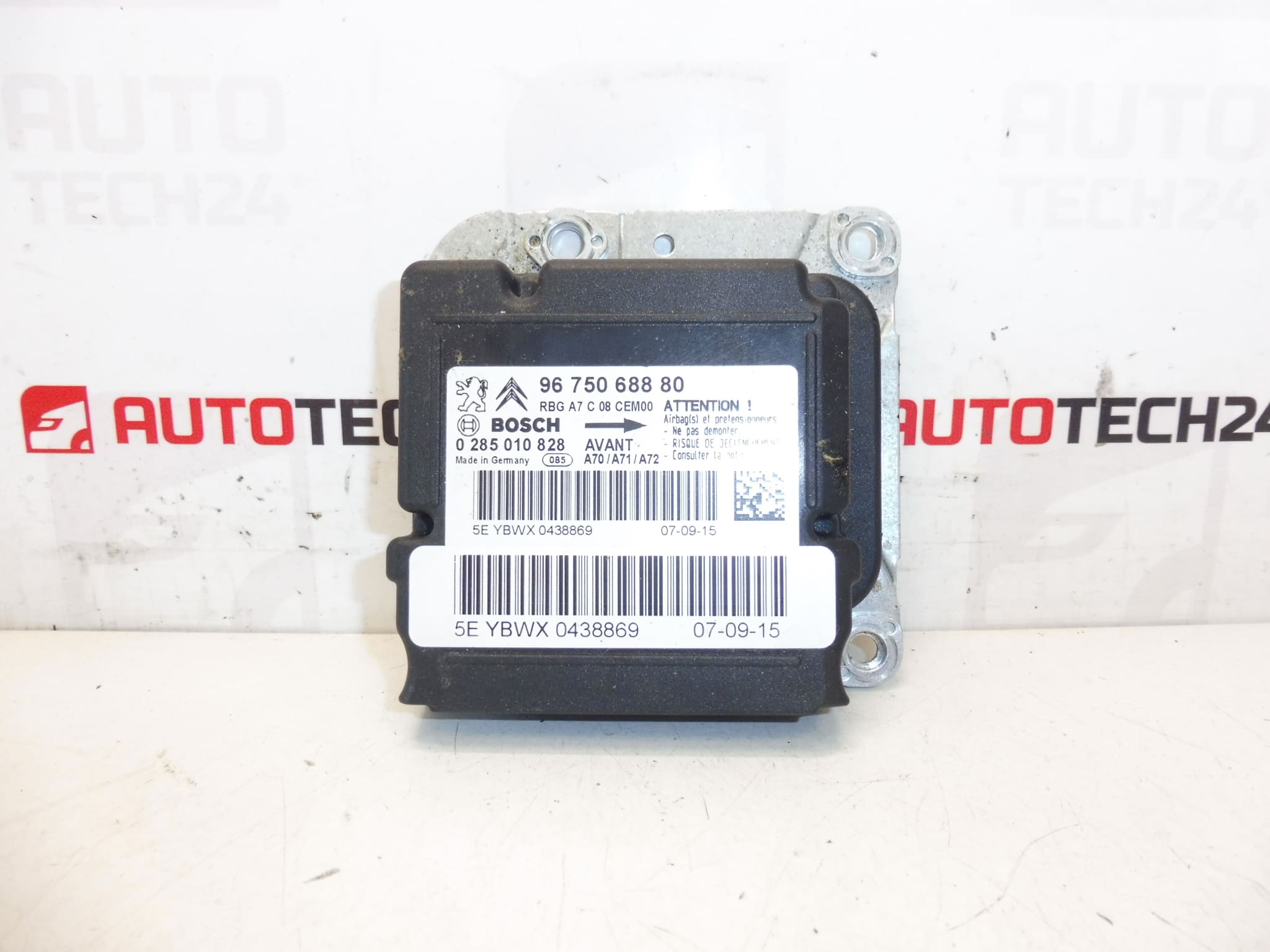 Bosch Peugeot 207 turvatyynyyksikkö 9675068880 0285010828