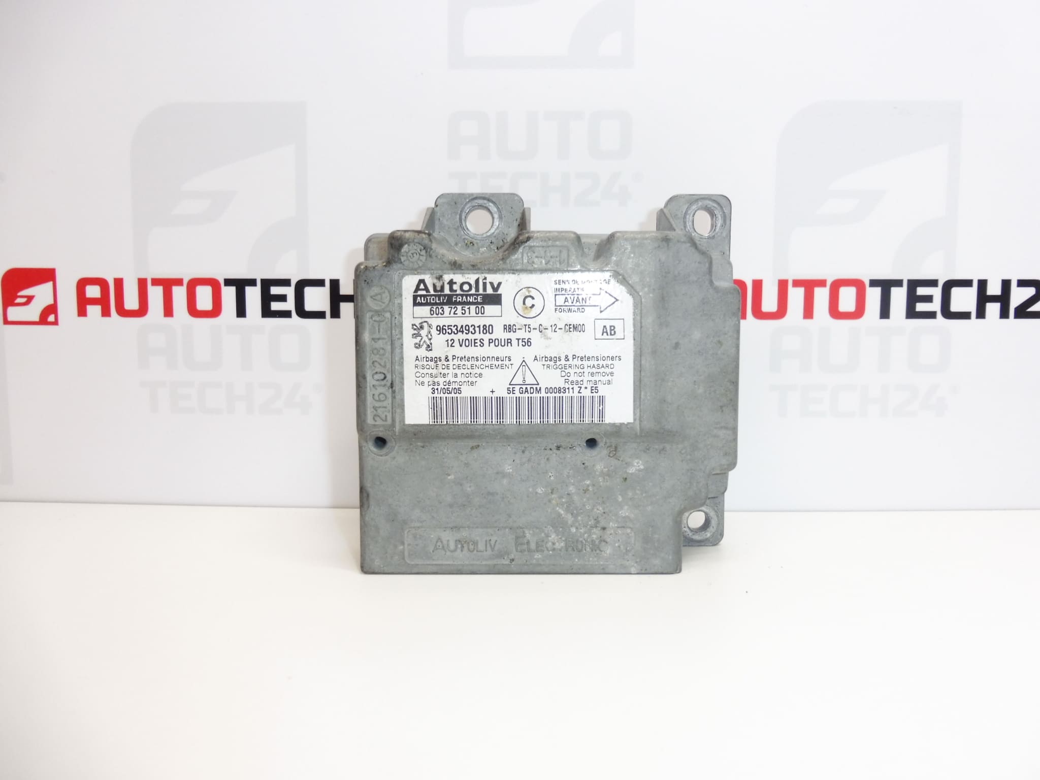 Autoliv-turvatyynyjen ohjainlaite Peugeot 307 CC 9653493180 6545HG
